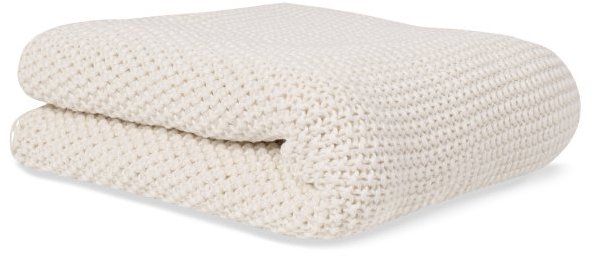 Bonjourbébé Detská pletená deka organická bavlna 70 × 90 cm, beige