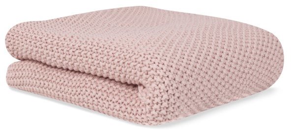 Bonjourbébé Detská pletená deka organická bavlna 70 × 90 cm, pink