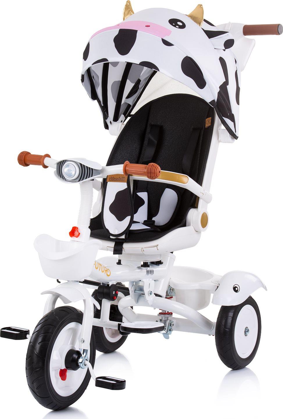 CHIPOLINO Trojkolka so strieškou Futuro 2 v1 Cow