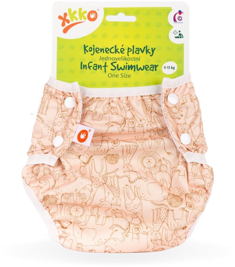 XKKO Jednoveľkostné dojčenské plavky Safari Honey Mustard