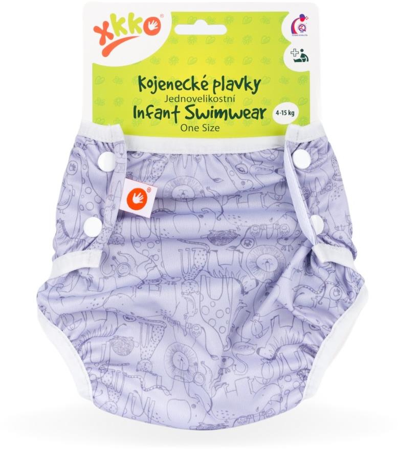 XKKO Jednoveľkostné dojčenské plavky Safari Lavender Aura