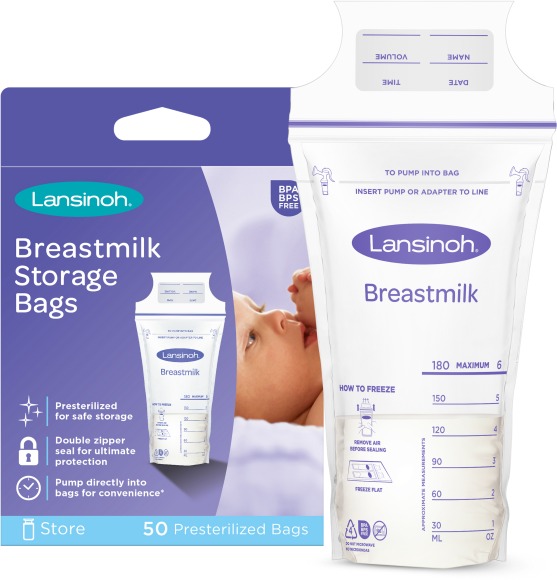 Lansinoh vrecká na skladovanie materského mlieka 50 ks