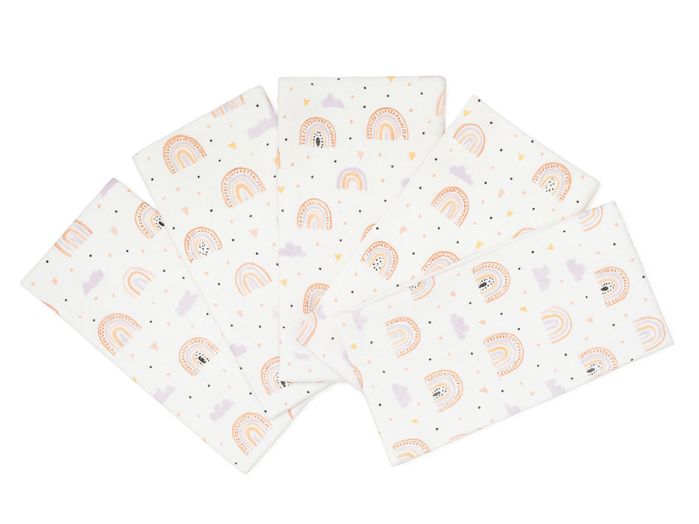 Prem International Látková plienka 70 × 70 cm Dúha (balenie 5 ks)