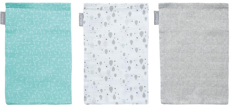 Bébé-Jou Bambusové mušelínové uteráčiky Ollie 3 ks