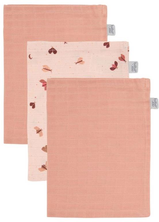 Bébé-Jou Bambusové mušelínové uteráčiky Sweet Butterfly 3 ks