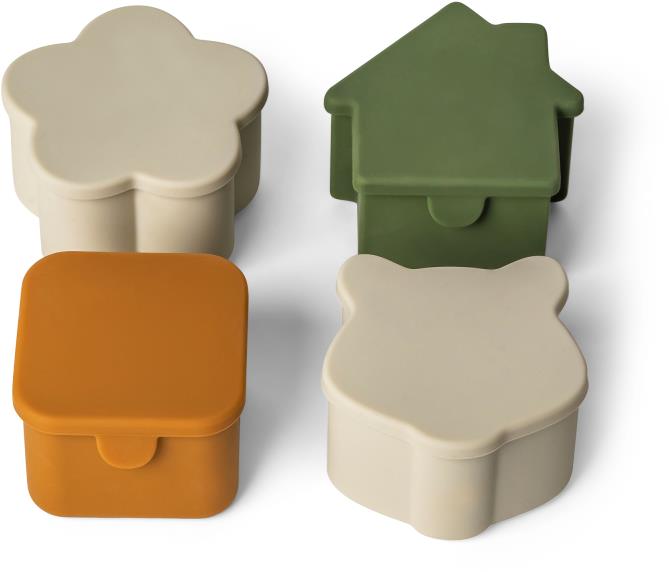 Citron Silikónové organizéry na potraviny Grey/Green/Caramel