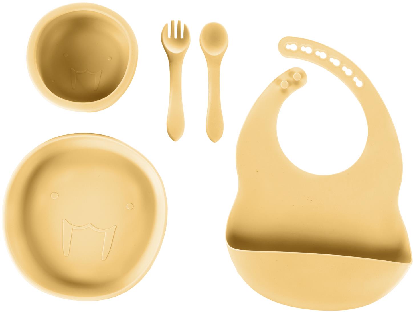 Zopa Detská jedálenská súprava Mustard Yellow