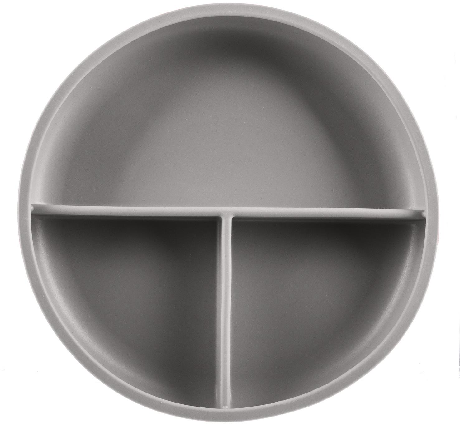 Zopa Delený tanierik s prísavkou Dove Grey