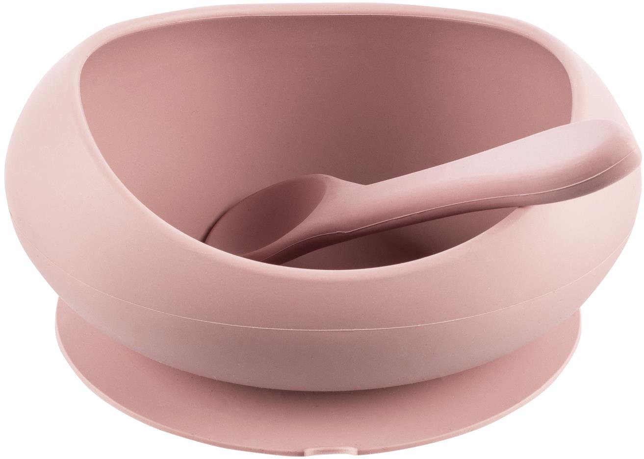 Zopa Miska so zvýšenými okrajmi a prísavkou Old Pink