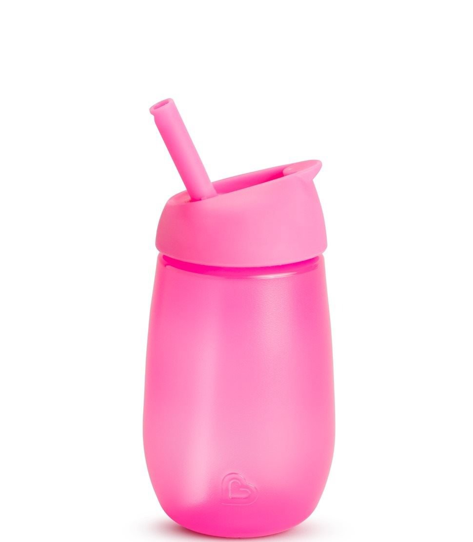 Munchkin Hrnček so slamkou Simple Clean 296 ml ružový