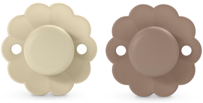 Suavinex Wonder sx pro fyziologický 6-18 m 2 ks Whitecap Gray + Raw Umber