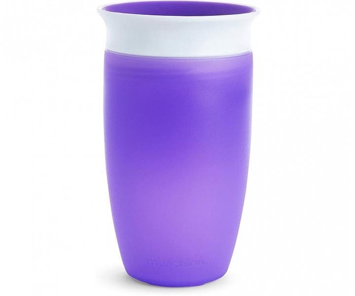 Munchkin Juniorský nepretekajúci hrnček 360° 296 ml fialový
