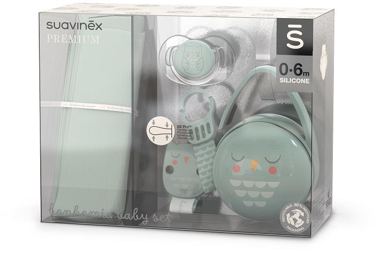 Suavinex Darčekový baby set Bonhomia zelený