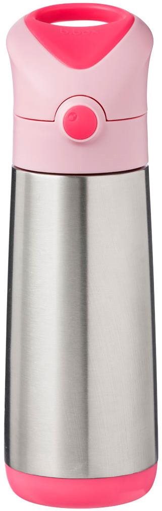 b.box Termoska na pitie so slamkou 500 ml flamingo fizz