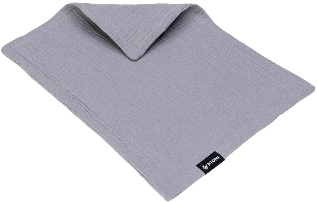 T-TOMI Bio Mušelínová plienka pod hlavičku Grey