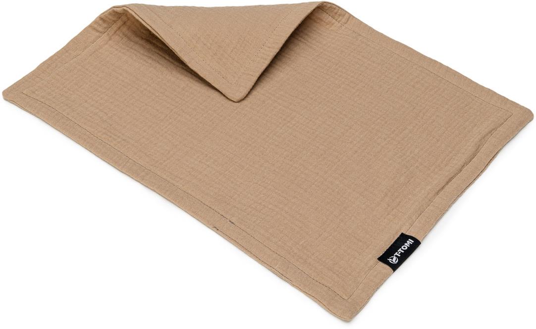 T-TOMI Bio Mušelínová plienka pod hlavičku Beige