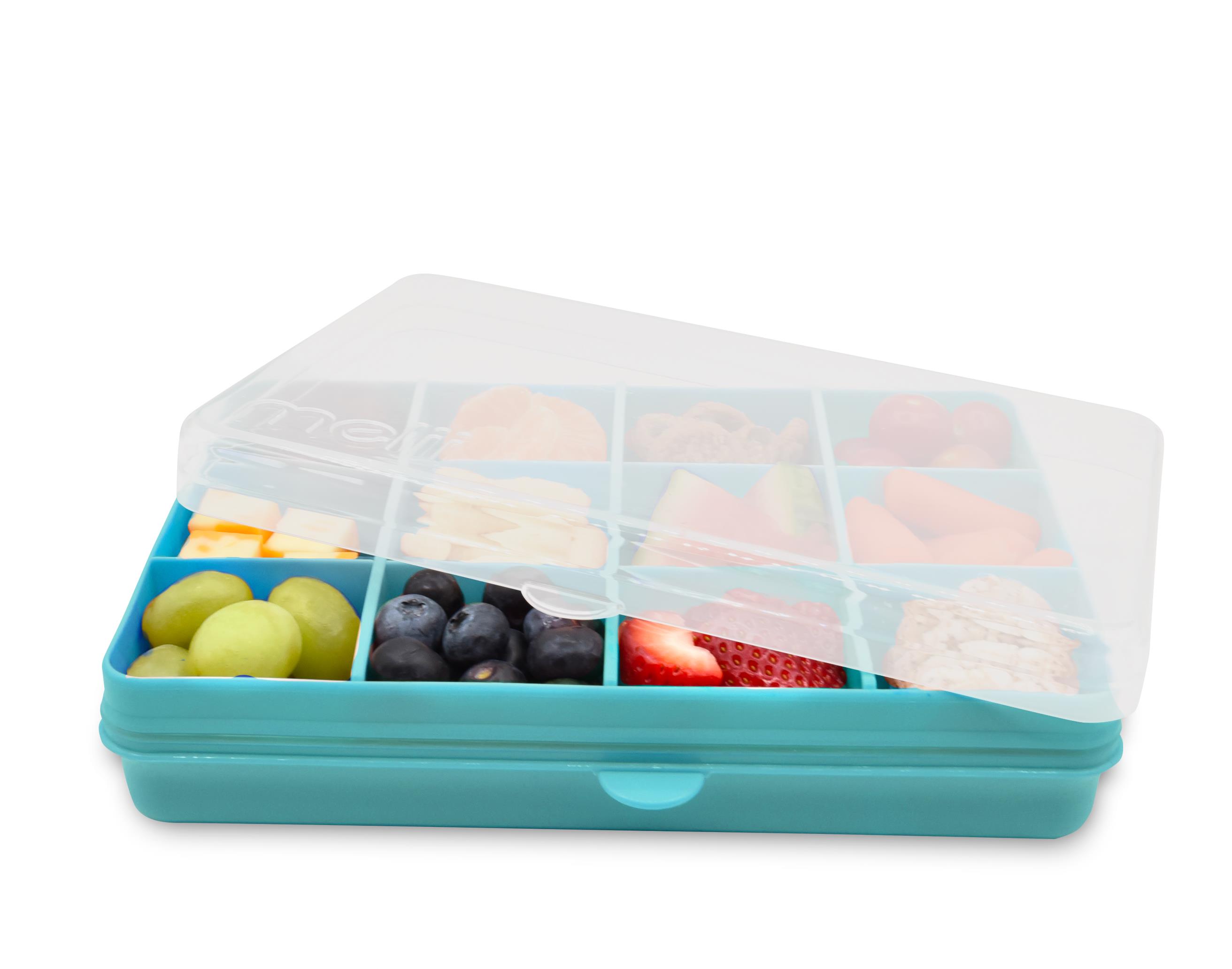 Melii Snackle Box krabička na desiatu modrozelená