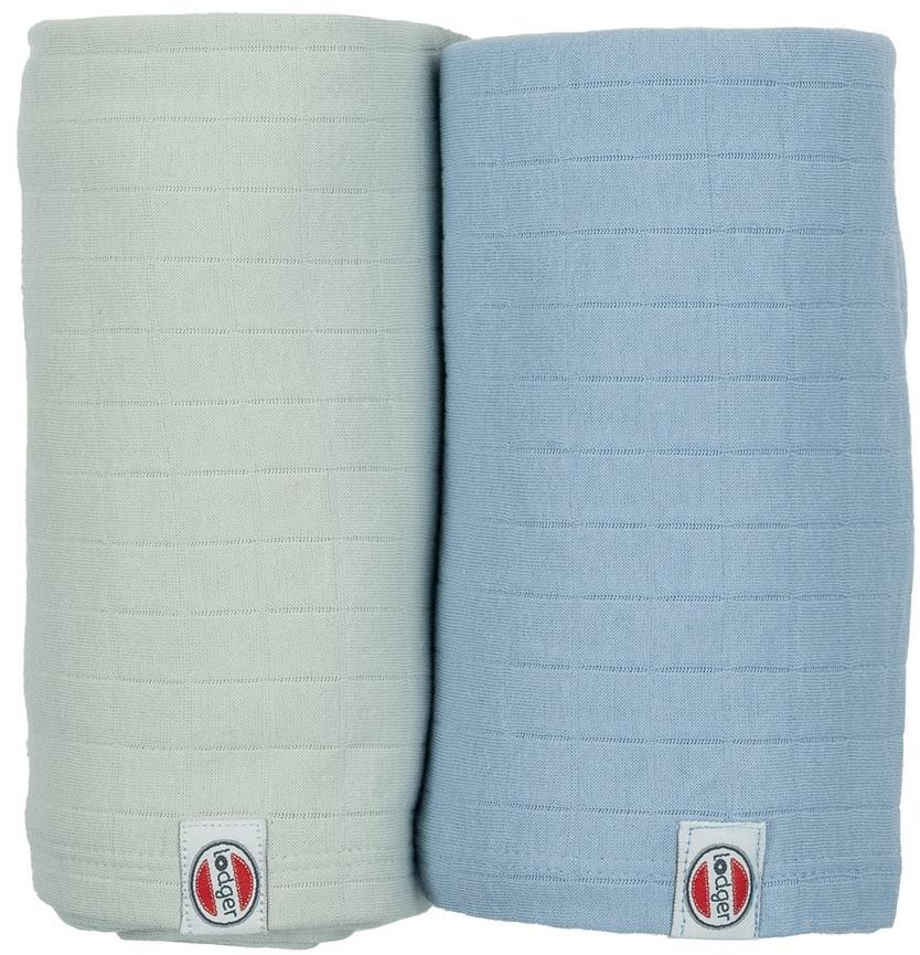 Lodger Swaddler Solid Peppermint/Blue Fogg