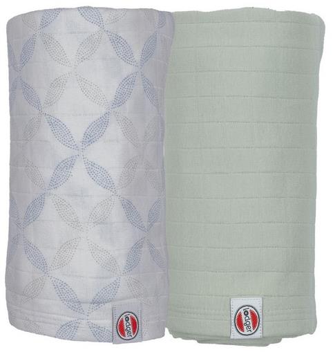 Lodger Swaddler Solid Matcha Peppermint/Blue Fogg