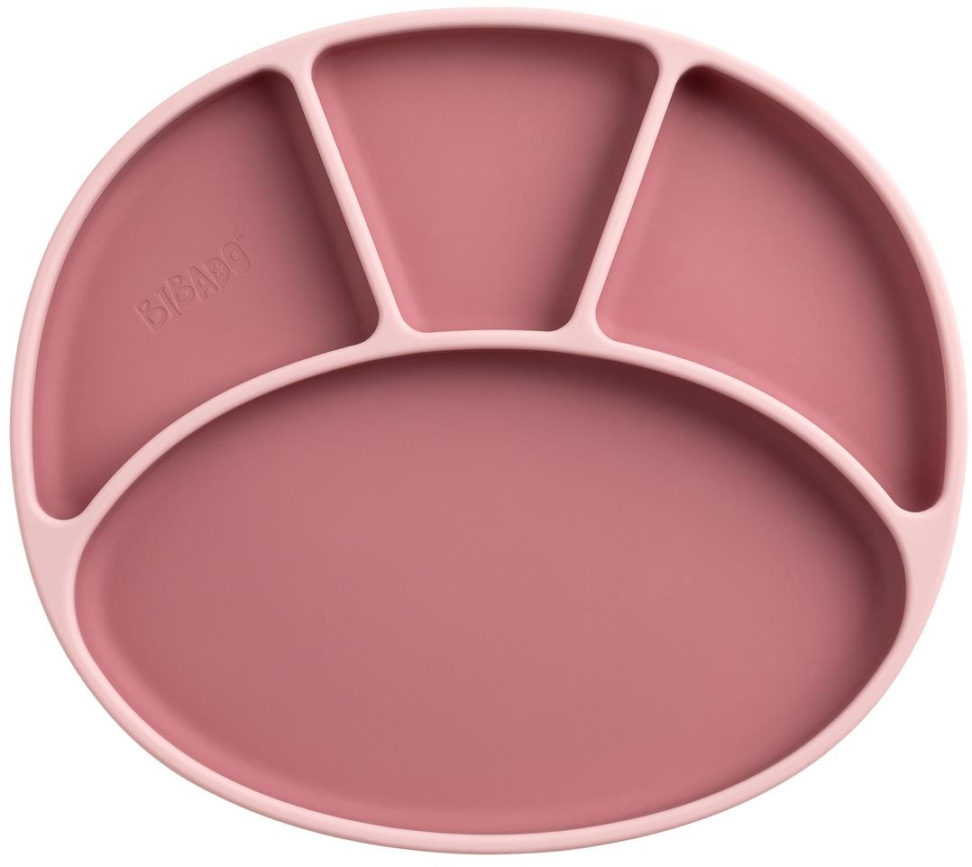 Bibado Delený tanier s prísavkou Blush