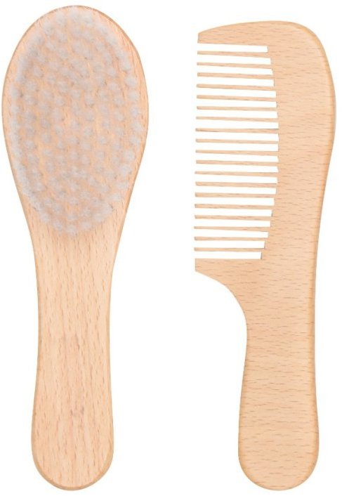 Bébé-jou Hrebeň a kefa s drevenou rukoväťou
