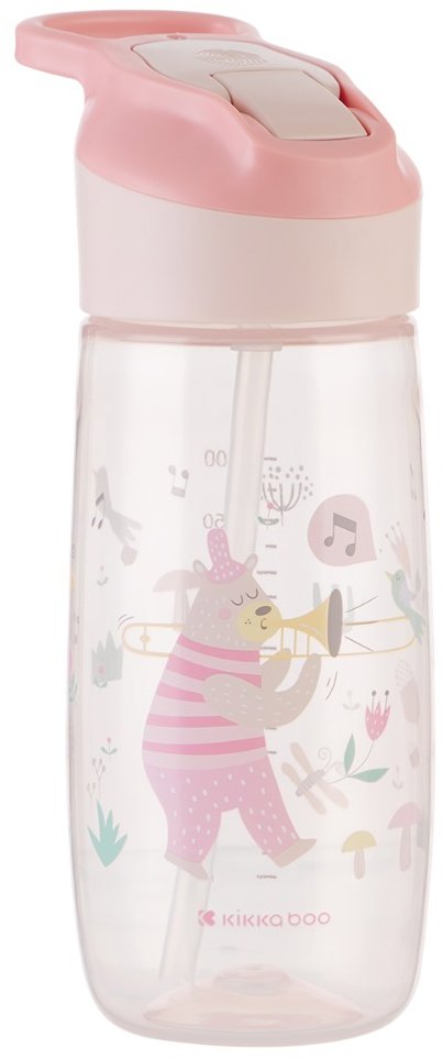 KikkaBoo Hrnček so silikónovým náustkom Music Fest Pink