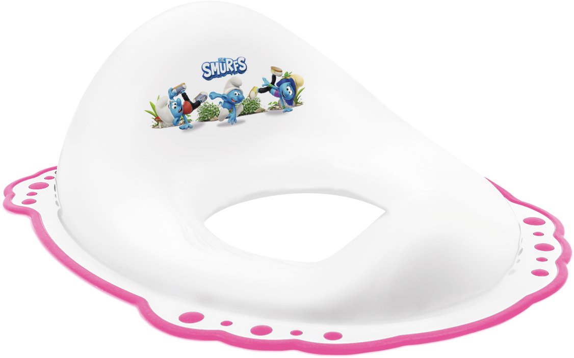 MALTEX Sedadlo The Smurfs s protišmykom biele/ružové