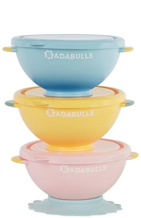 Badabulle Súprava misiek s vekom a prísavkou Fun Colours