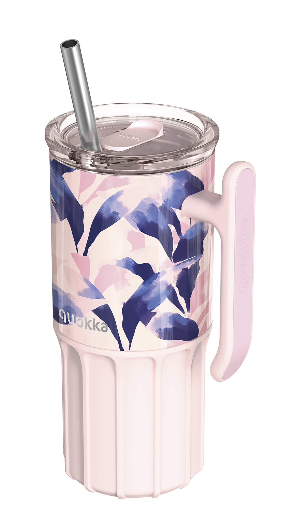 Quokka Umi so slamkou 720 ml Blue Feather