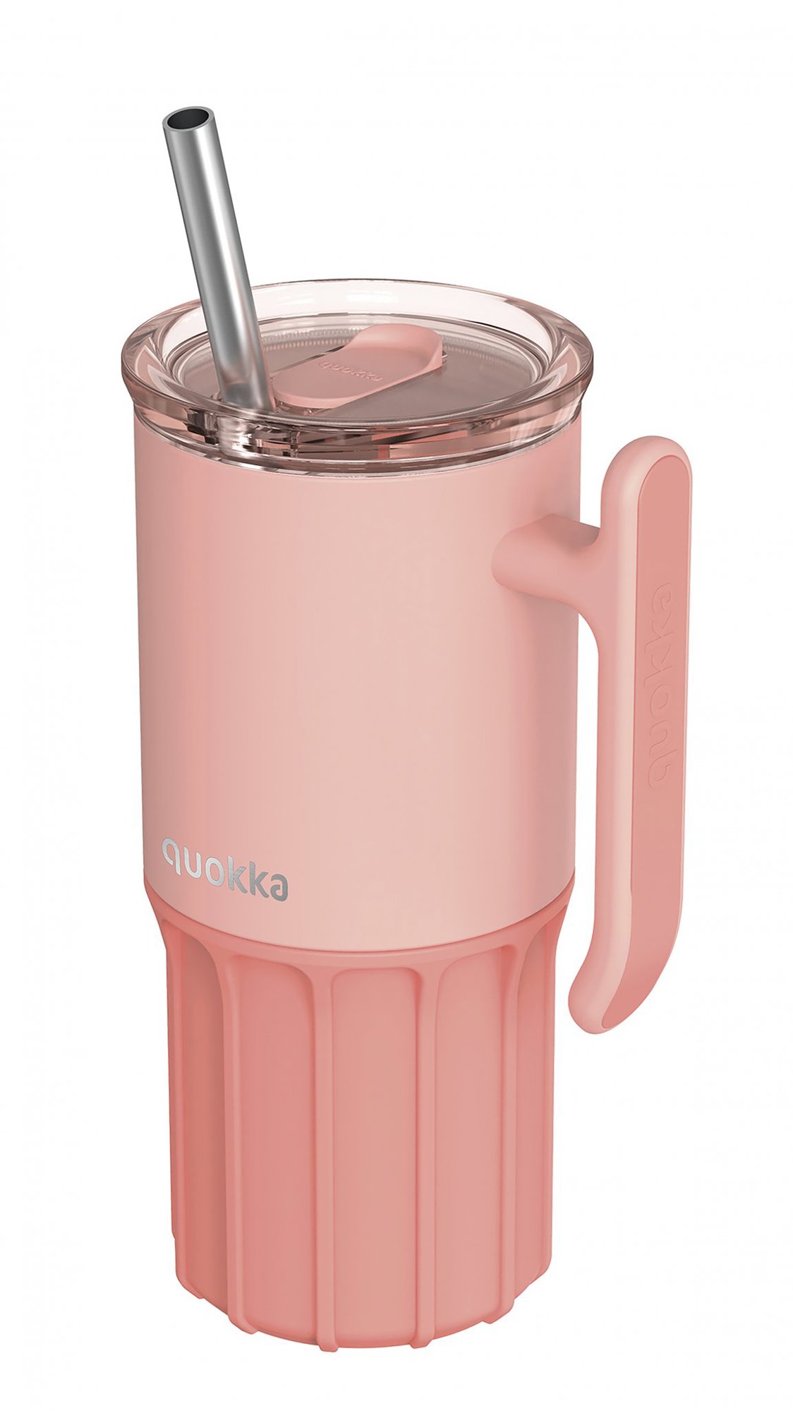 Quokka Umi so slamkou 720 ml Peachy Pink