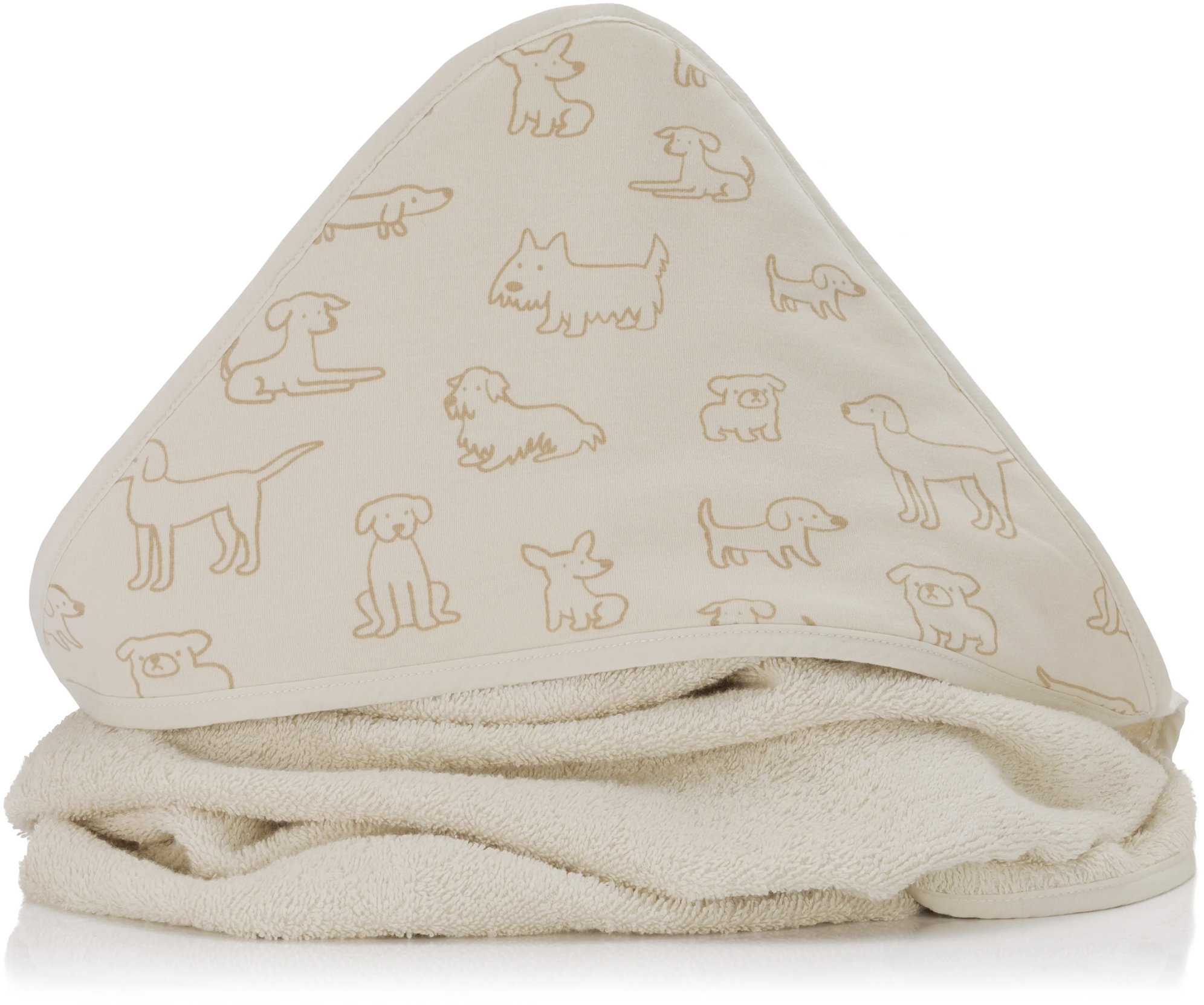 Fillikid Osuška s kapucňou dog beige 75 × 75 cm