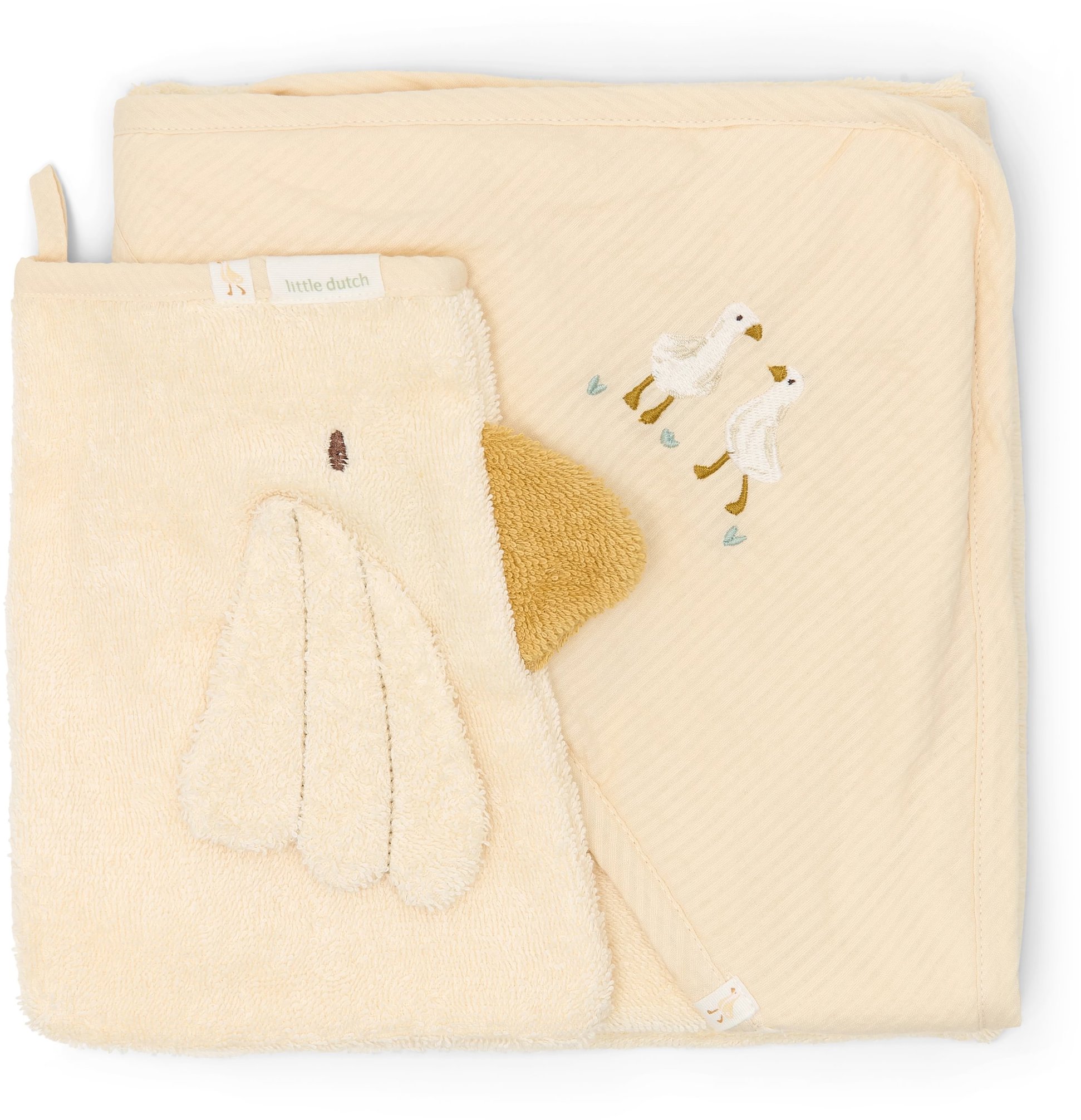 Little Dutch Darčeková súprava s osuškou Hus Newborn Naturals