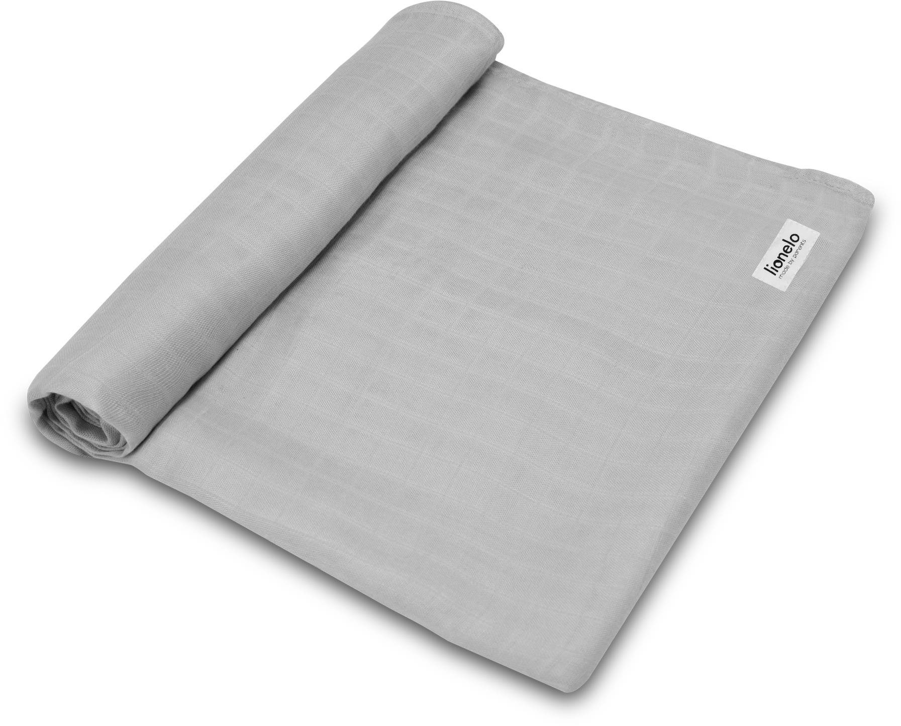 Lionelo Bambusová plienka Bamboo Swaddle Grey Stone