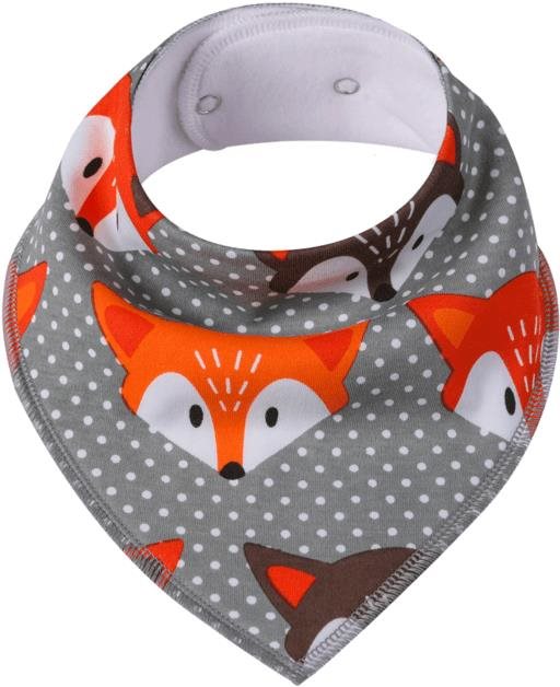 Simed Bavlnený podbradník s nepriepustnou PUL vrstvou – Fox