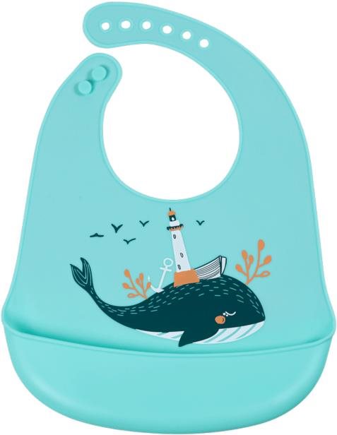 Simed Silikónový podbradník s vreckom – Whale