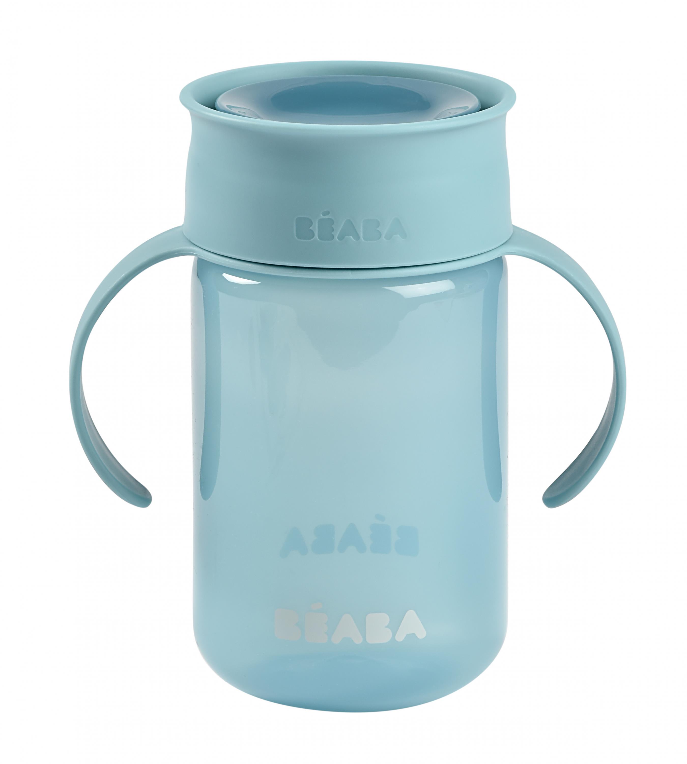 Beaba Hrnček trénovací 360° Blue 340 ml