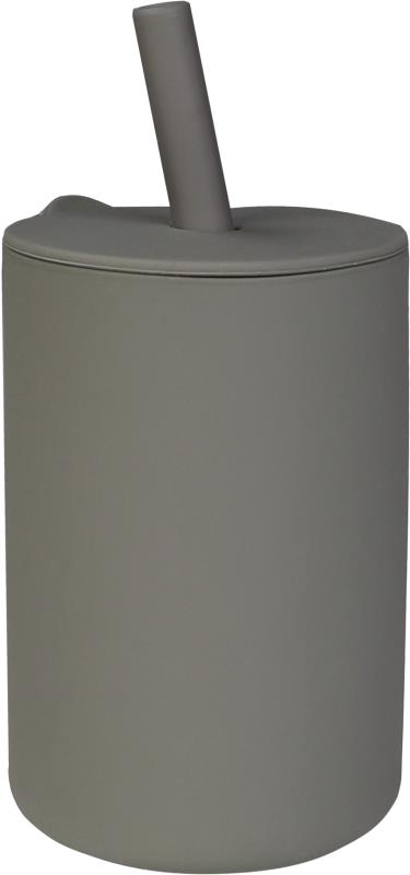 Tryco Pohárik so slamkou – Olive Gray
