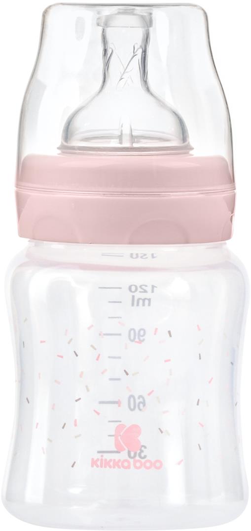 KikkaBoo Fľaša Hippo Dreams 120 ml Pink