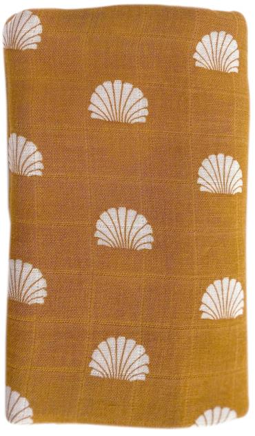 OB Designs Mušelínová plienka Shell Print – Ginge