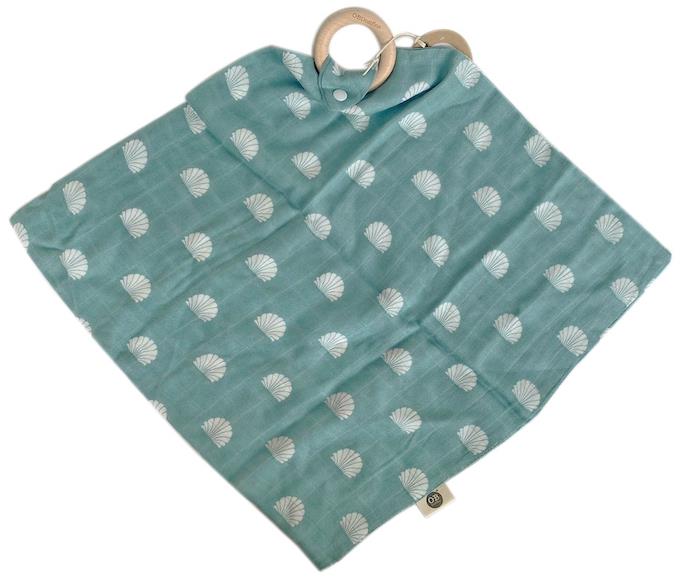 OB Designs Plienka s krúžkom Shell Print 40 × 40 cm – Ocean