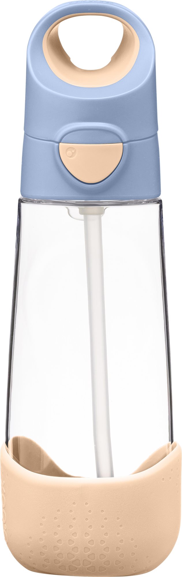 b.box Fľaša na pitie so slamkou 600 ml broskyňová