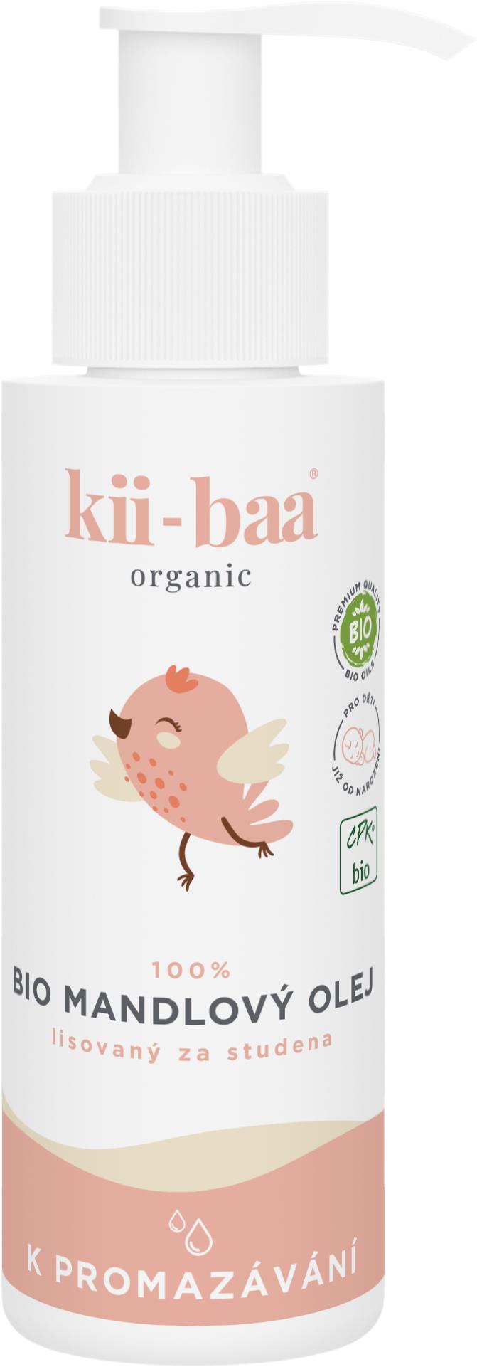 KII-BAA Bio mandľový olej 100 %, 100 ml
