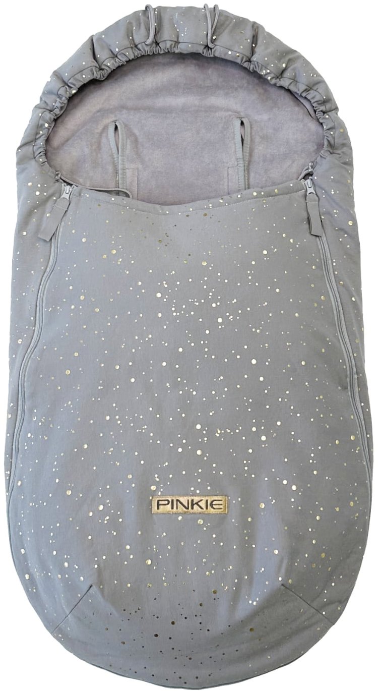 Pinkie fusak shine gold grey – ľahký, pozdĺžne otvory