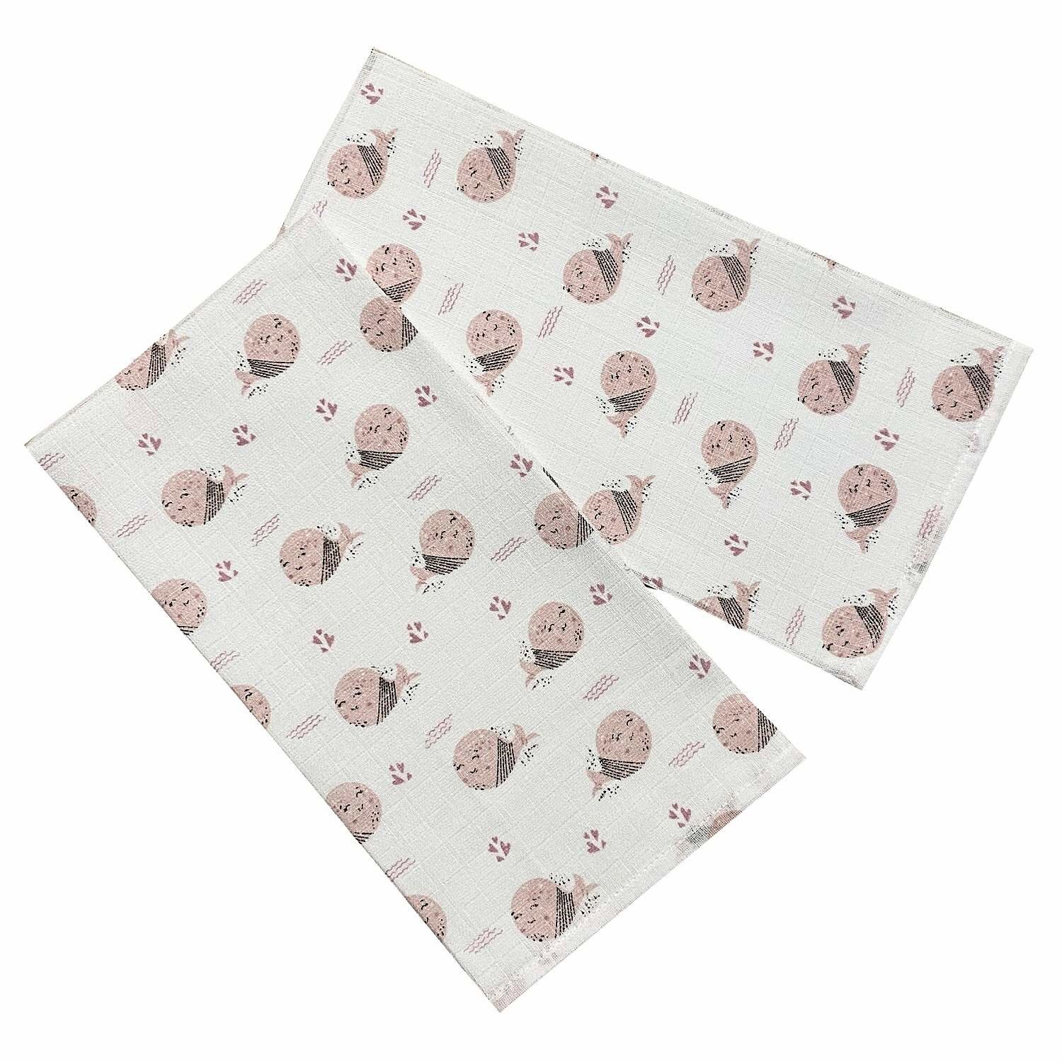 PREM INTERNACIONAL Látková plienka 70 × 70 cm Ružová ryba, balenie 5 ks