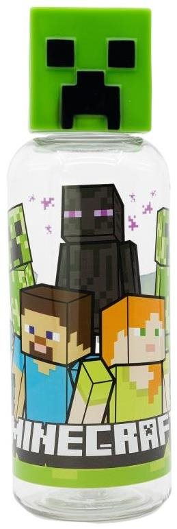 STOR 3D Plastová fľaša na pitie – Minecraft 560 ml
