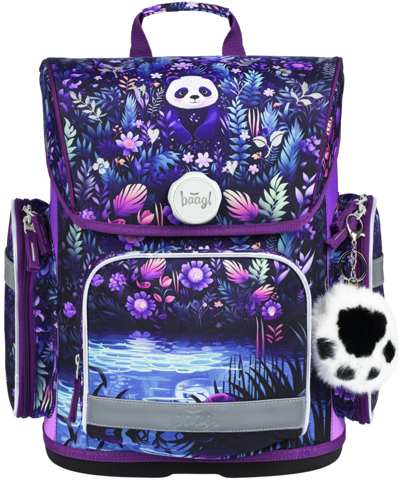 BAAGL Školská aktovka Ergo Jungle Panda