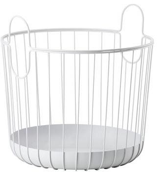 Zone Denmark Úložný kovový kôš Inu Soft Grey 40,6 × 41,1 cm