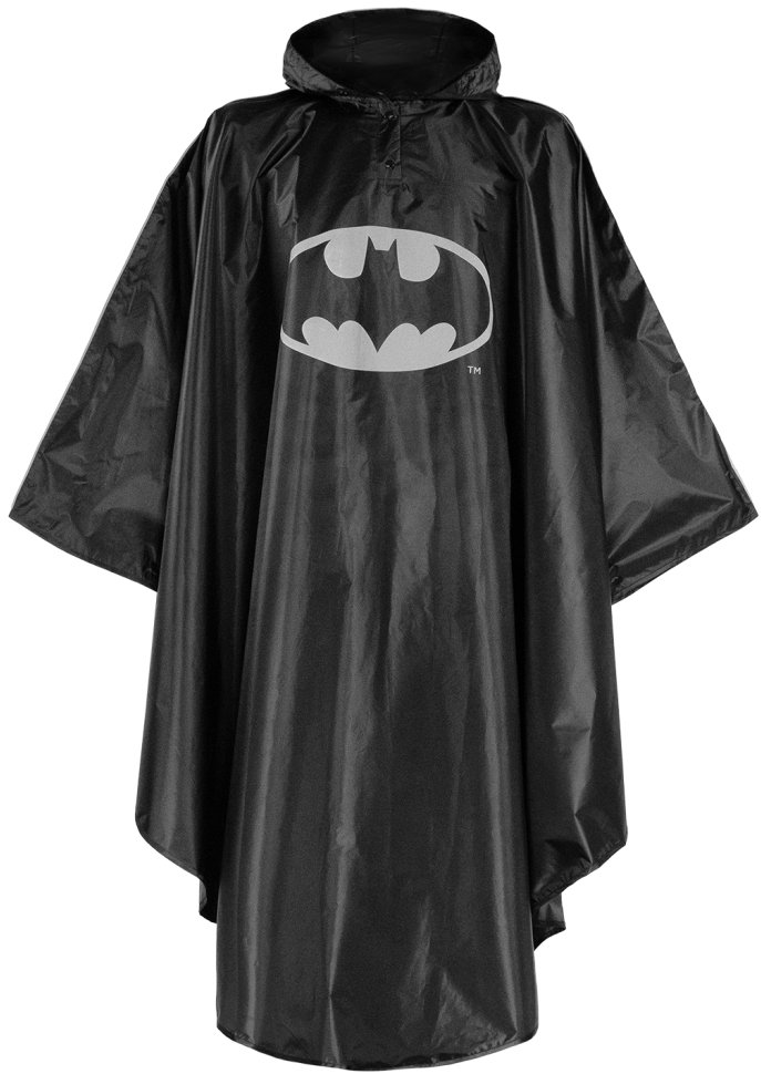 BAAGL Outdoor pláštenka pončo Batman Logo veľ. M (130 – 150 cm)