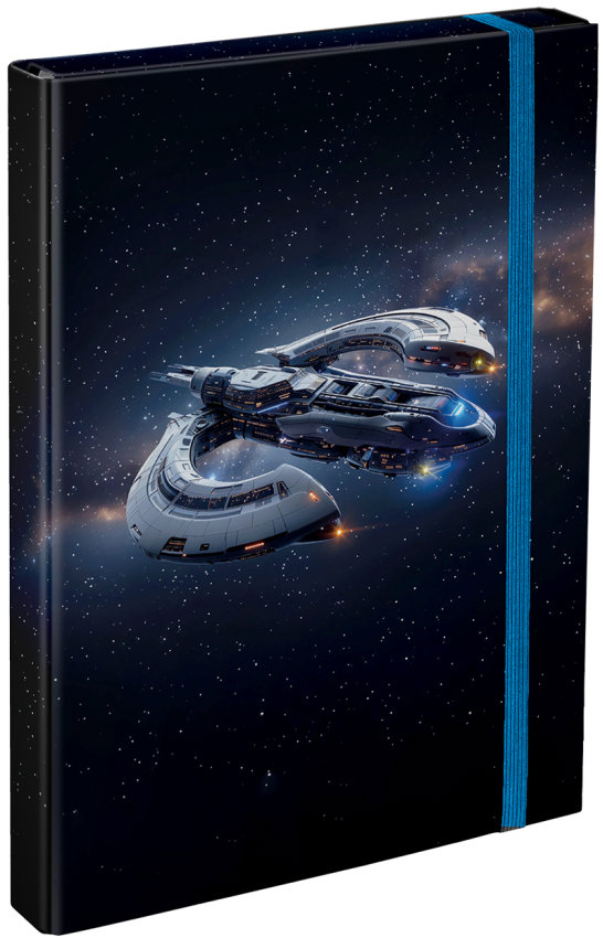 BAAGL Dosky na školské zošity A4 Vesmírna loď