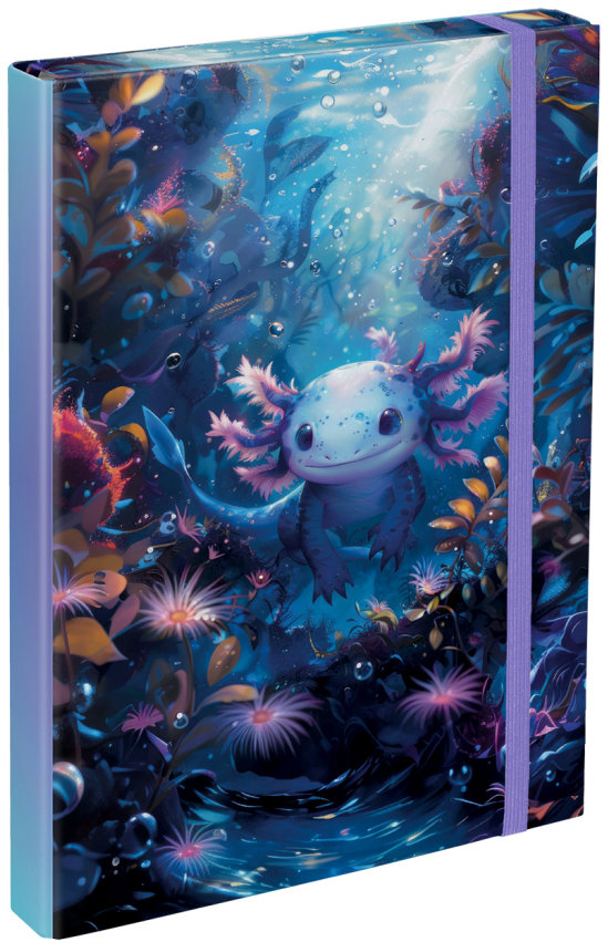BAAGL Dosky na školské zošity A4 Axolotl